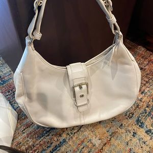 Coach Off-white/Cream Leather bag